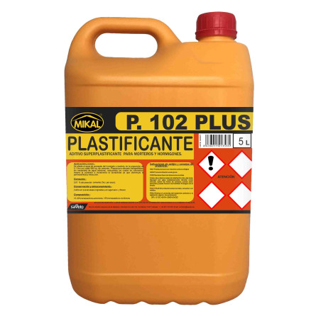 P.102 PLUS Plastificante de mortero concentrado