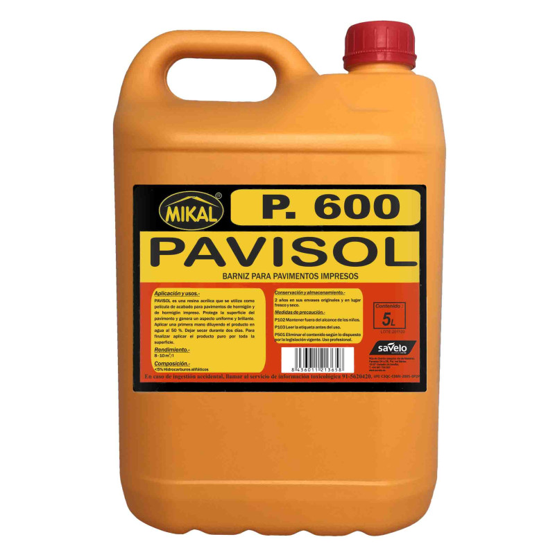 P.600 Pavisol- Barniz para pavimentos impresos